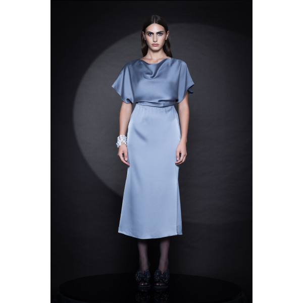 FOREVER YOUNG CECILIA SATIN DRESS