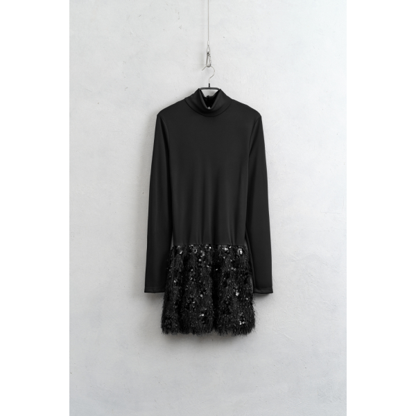 LUMINA HALF SEQUINED DRESS