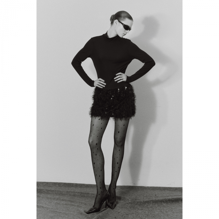 LUMINA HALF SEQUINED DRESS