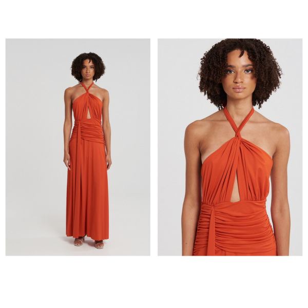 BE YOU Maxi Coral Dress
