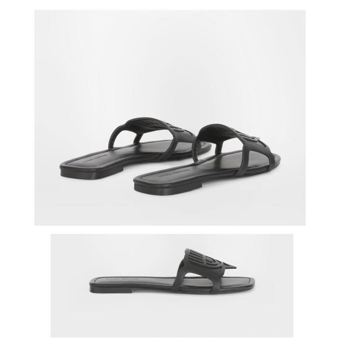 CHIARA FERRAGNI EYELIKE ΜΑΥΡΑ ΣΑΝΔΑΛΙΑ