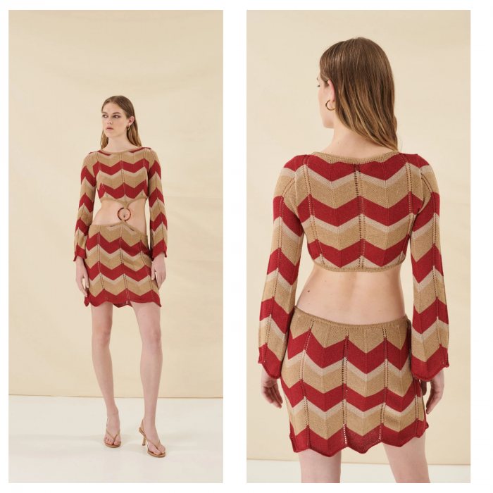 COMBOS KNITWEAR LUREX DRESS