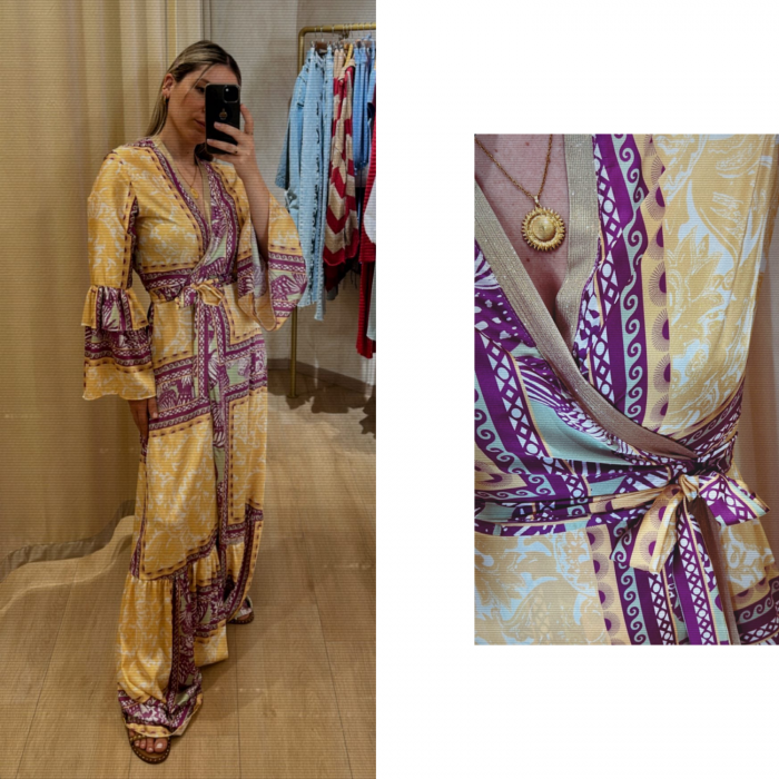 MYA COLLECTION KIMONO DRESS