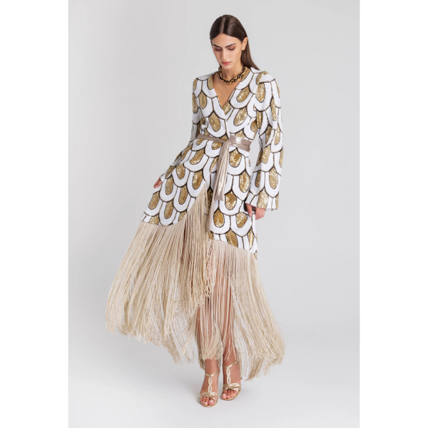 MYA COLLECTION AMARA KIMONO DRESS