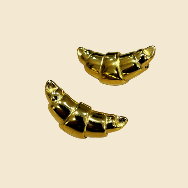 CROISSANT EARRINGS GOLD
