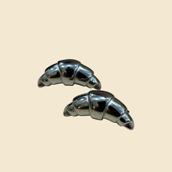 CROISSANT EARRINGS SILVER