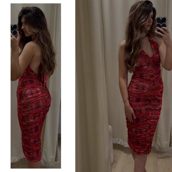 MAIRIS Butterfly Mesh Dress