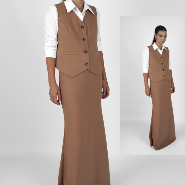 Pallas Elodi (Mermaid Long Skirt – Beige)