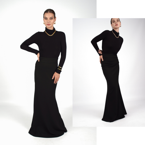 Pallas Elodi (Mermaid Long Skirt –Black)