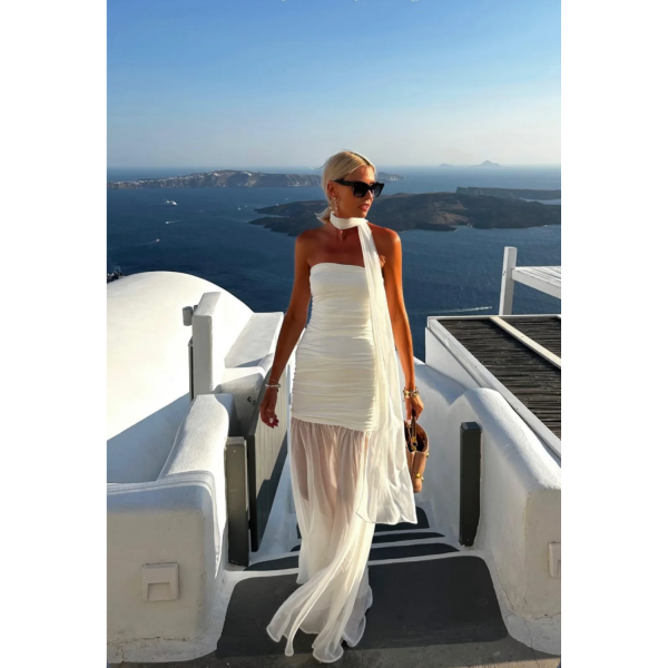 BE YOU LILIUM STREΤCHED MAXI DRESS