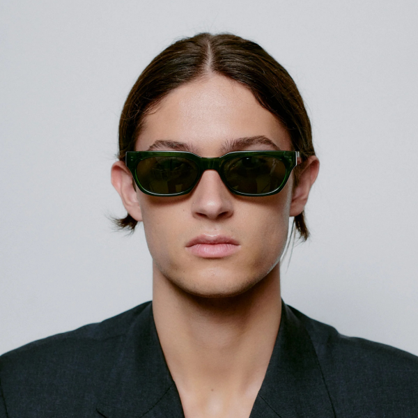 BROR Dark Green Transparent Sunglasses