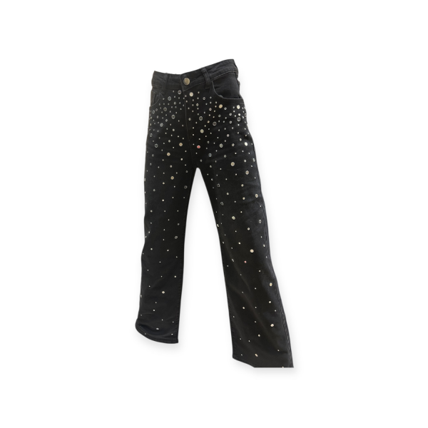 LUMINA EMBOIRDED DENIM PANTS