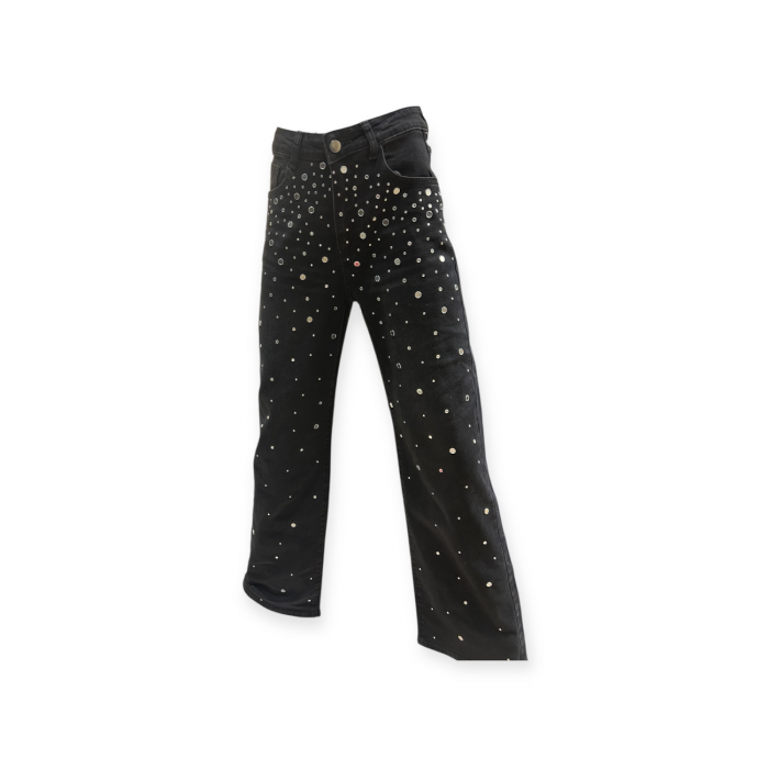 LUMINA EMBOIRDED DENIM PANTS