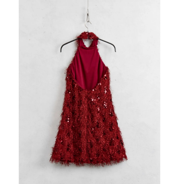 LUMINA RED MINI PARTY DRESS