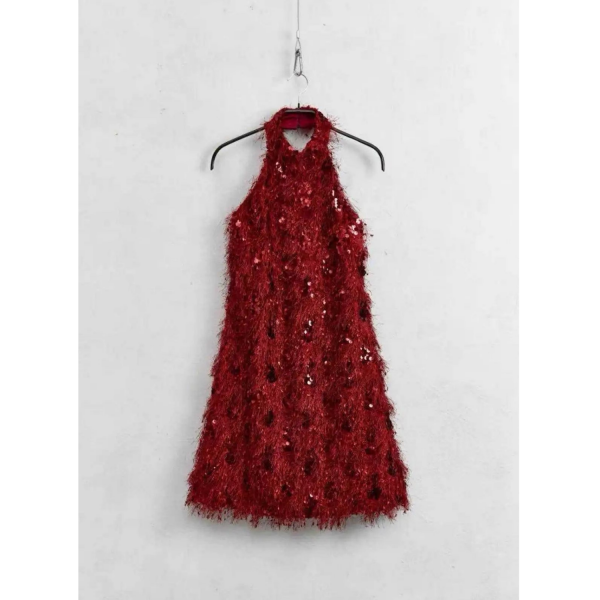 LUMINA RED MINI PARTY DRESS