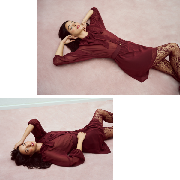 Jessica Bordeaux dress