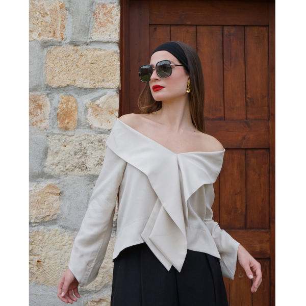 PALLAS Eternelle (Off shoulder Blouse – White)