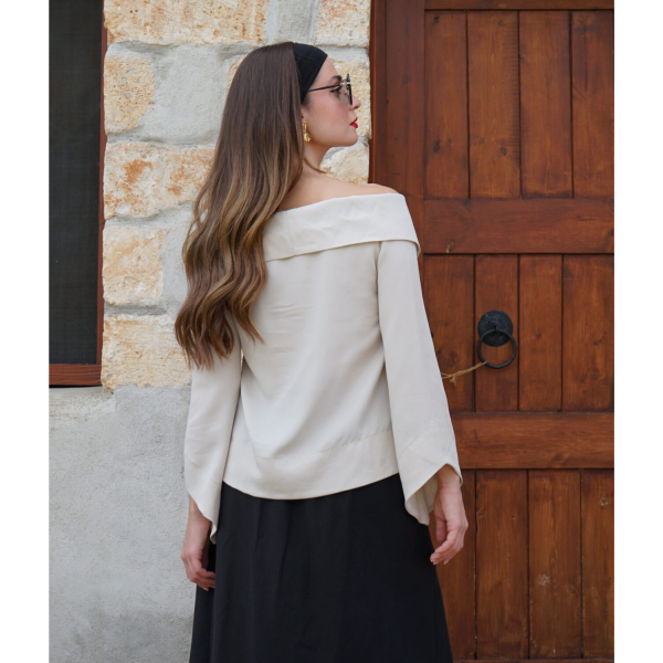 PALLAS Eternelle (Off shoulder Blouse – White)