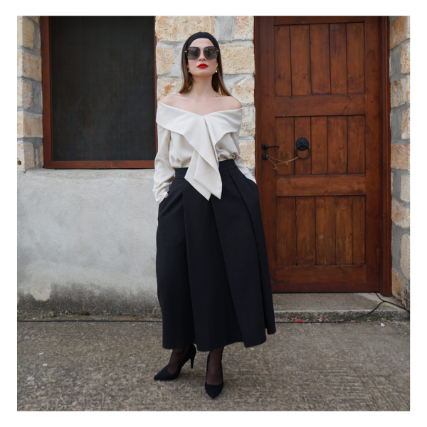 PALLAS Eternelle (Off shoulder Blouse – White)