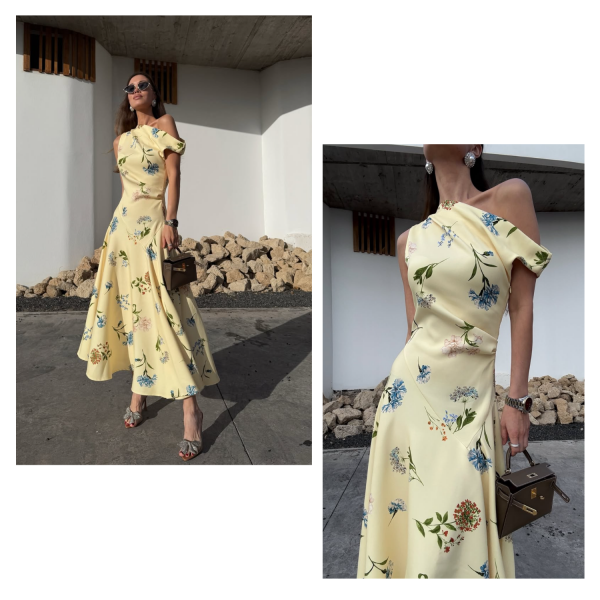 LUMINA yellow Cathy dress