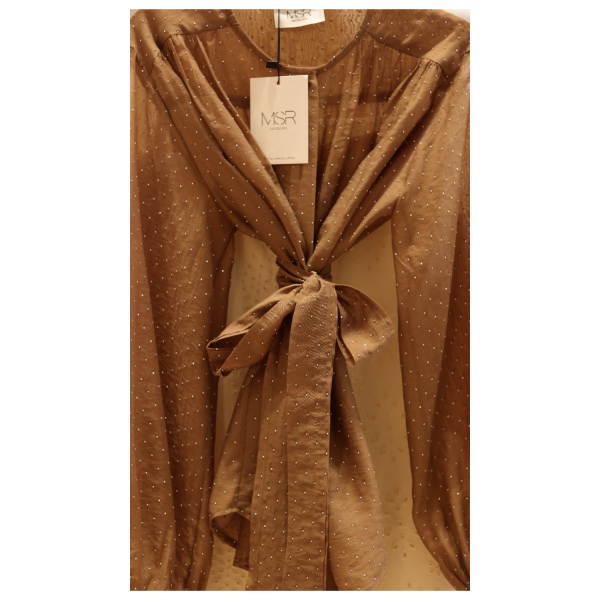 msr mocha shinny shirt