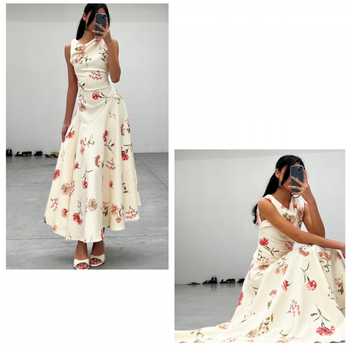 LUMINA creme Cathy dress