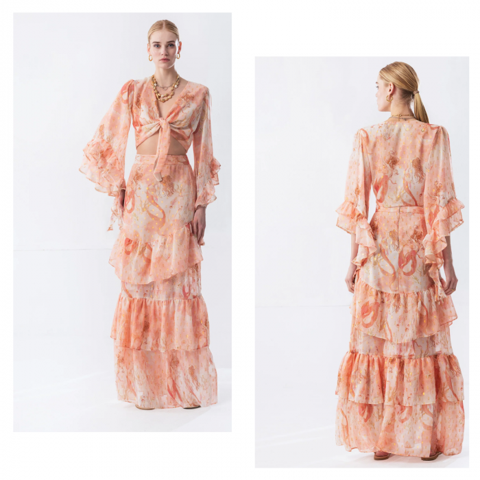 MYA COLLECTION CALYPSO SET TOP & SKIRT