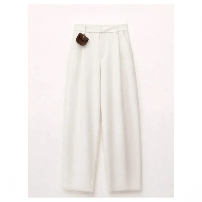LUMINA Wide Leg Pants white