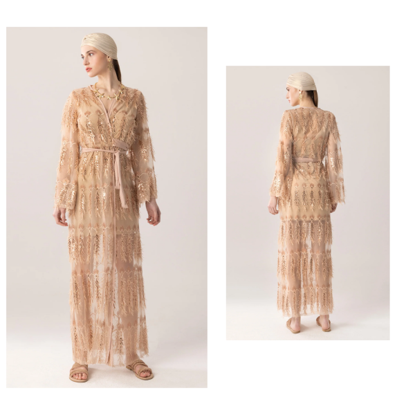 MYA COLLECTION INDIRA KIMONO DRESS