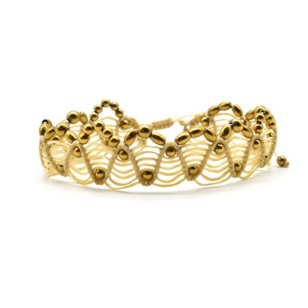 Hematite Macrame Anklet